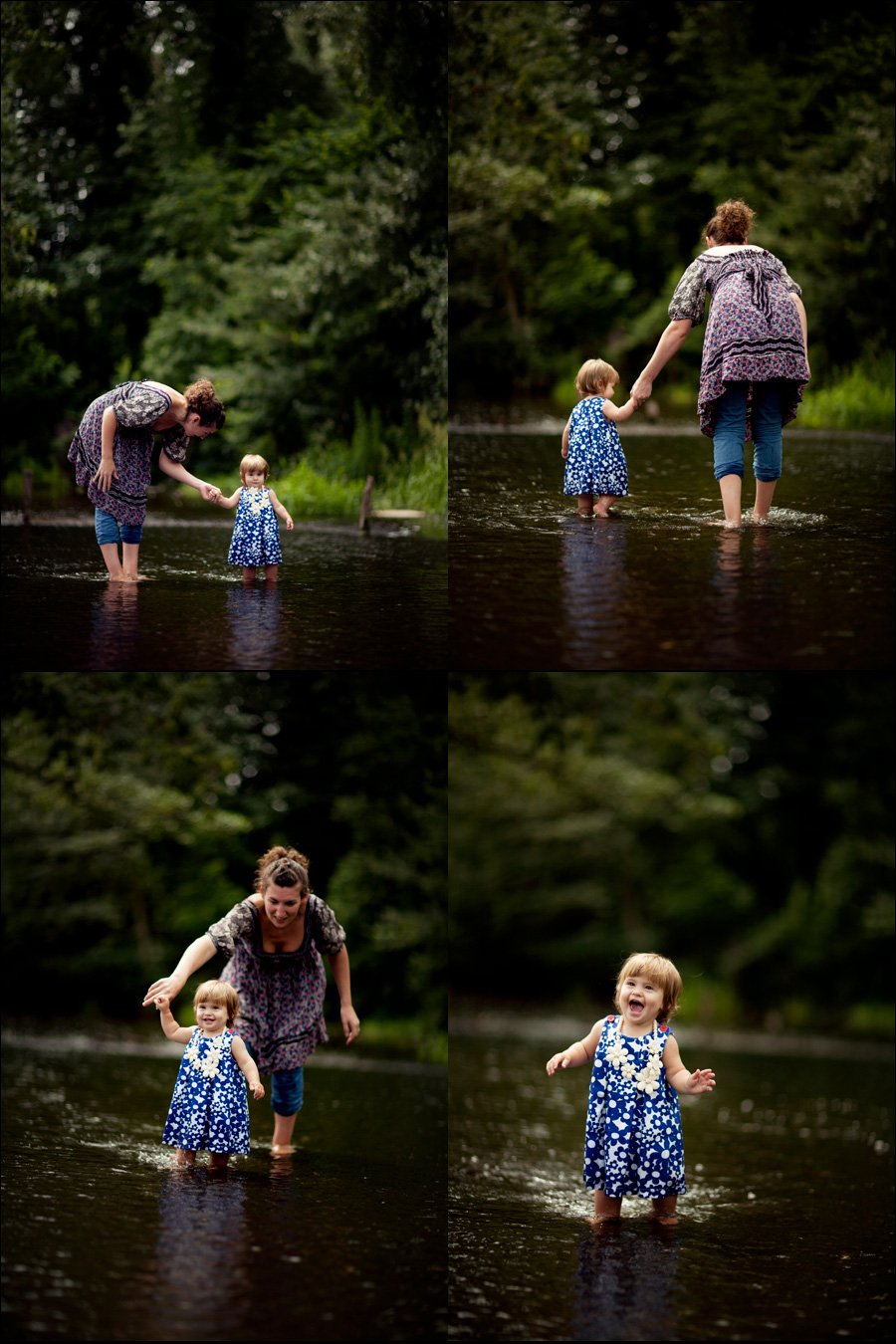Ellen & Laura in river